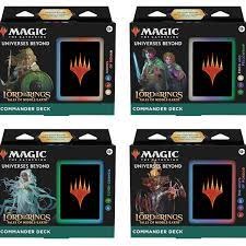 Lord of the Rings Commander Deck Set of 4